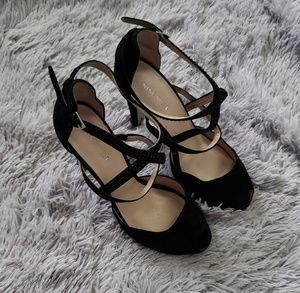 NINE WEST Gorgeous Strappy Heel with Rhinestone